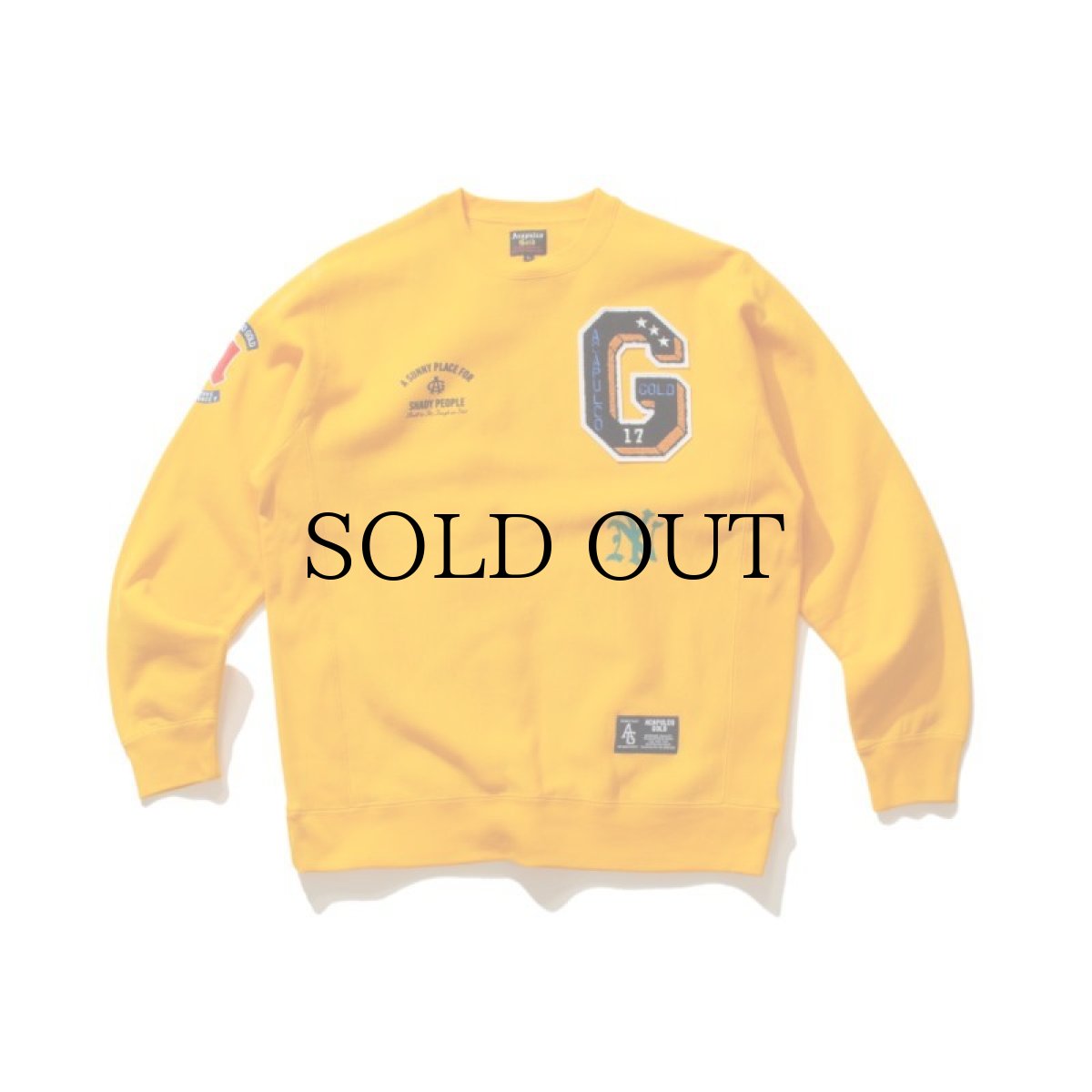 画像6: ACAPULCO GOLD / APPLIQUE CREWNECK SWEATSHIRT (6)