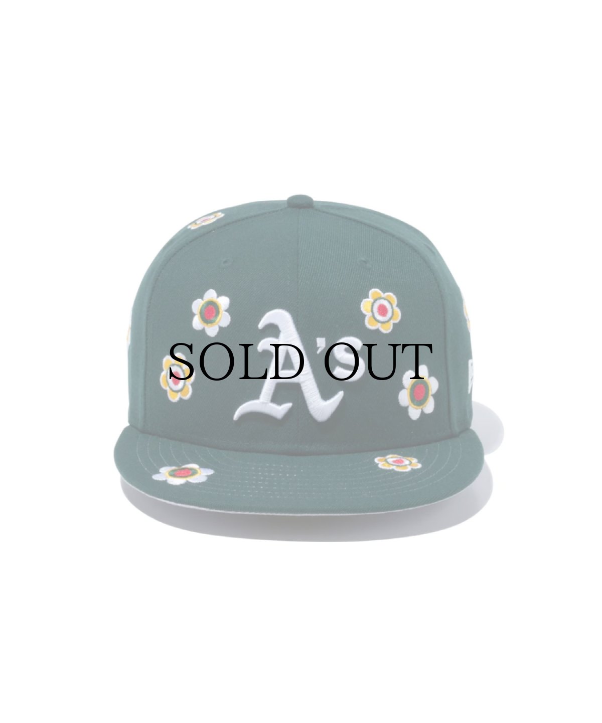 画像2: NEW ERA / 59FIFTY MLB Flower Embroidery オークランド・アスレチックス (2)