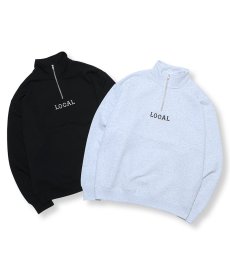 画像1: CUTRATE(カットレイト) / CLASSIC LOCAL LOGO EMBROIDERY HALF ZIP SW (1)