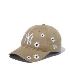 画像1: NEW ERA / 9TWENTY MLB Flower Embroidery ニューヨーク・ヤンキース (1)