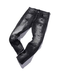 画像1: EL REIGN / "FEAR" VINTAGE DAMAGE DENIM (1)