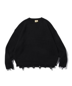 画像2: EL REIGN / "FEAR" VINTAGE DAMAGE KNIT (2)