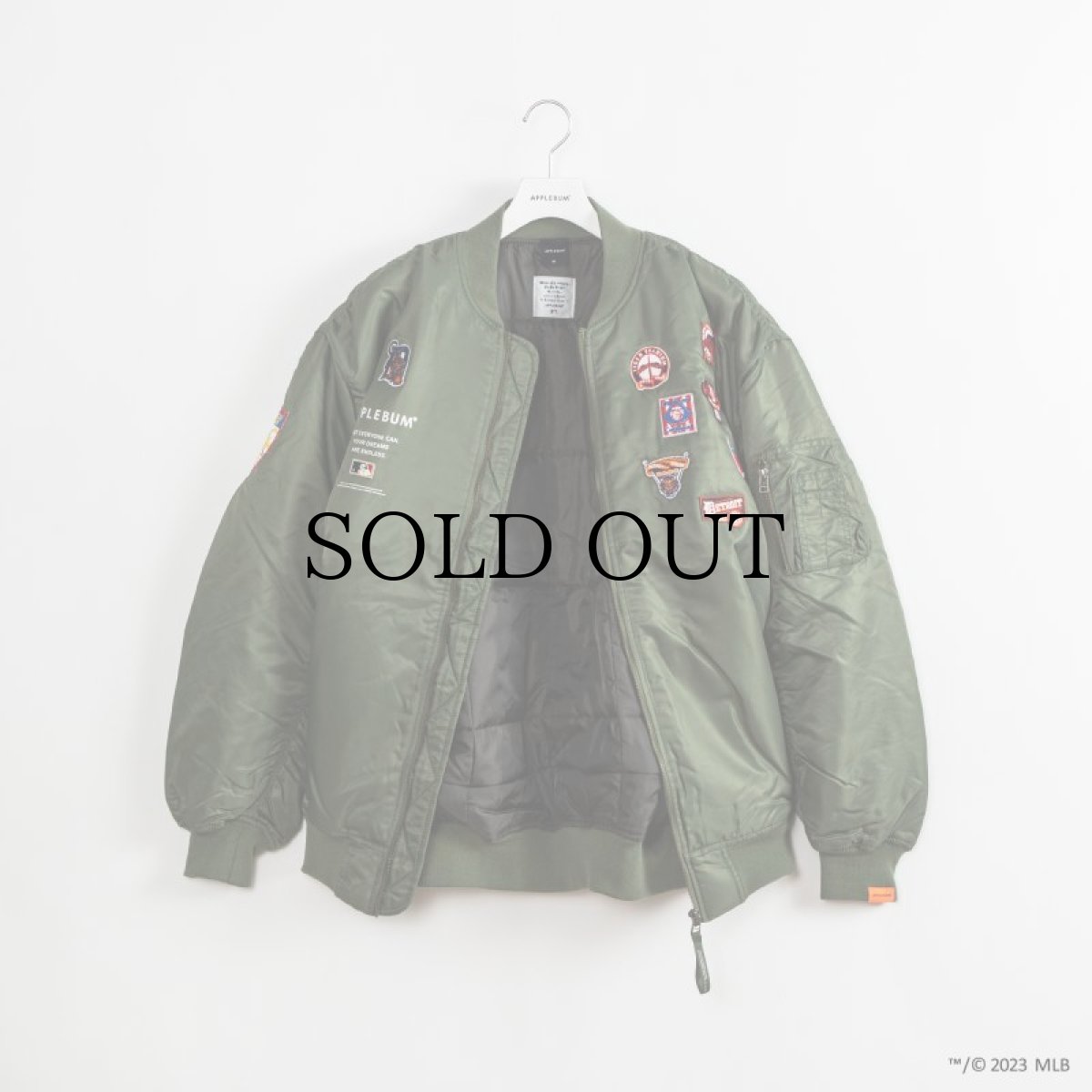 画像2: APPLEBUM(アップルバム) / "DETROIT TIGERS" MA-1 JACKET (2)