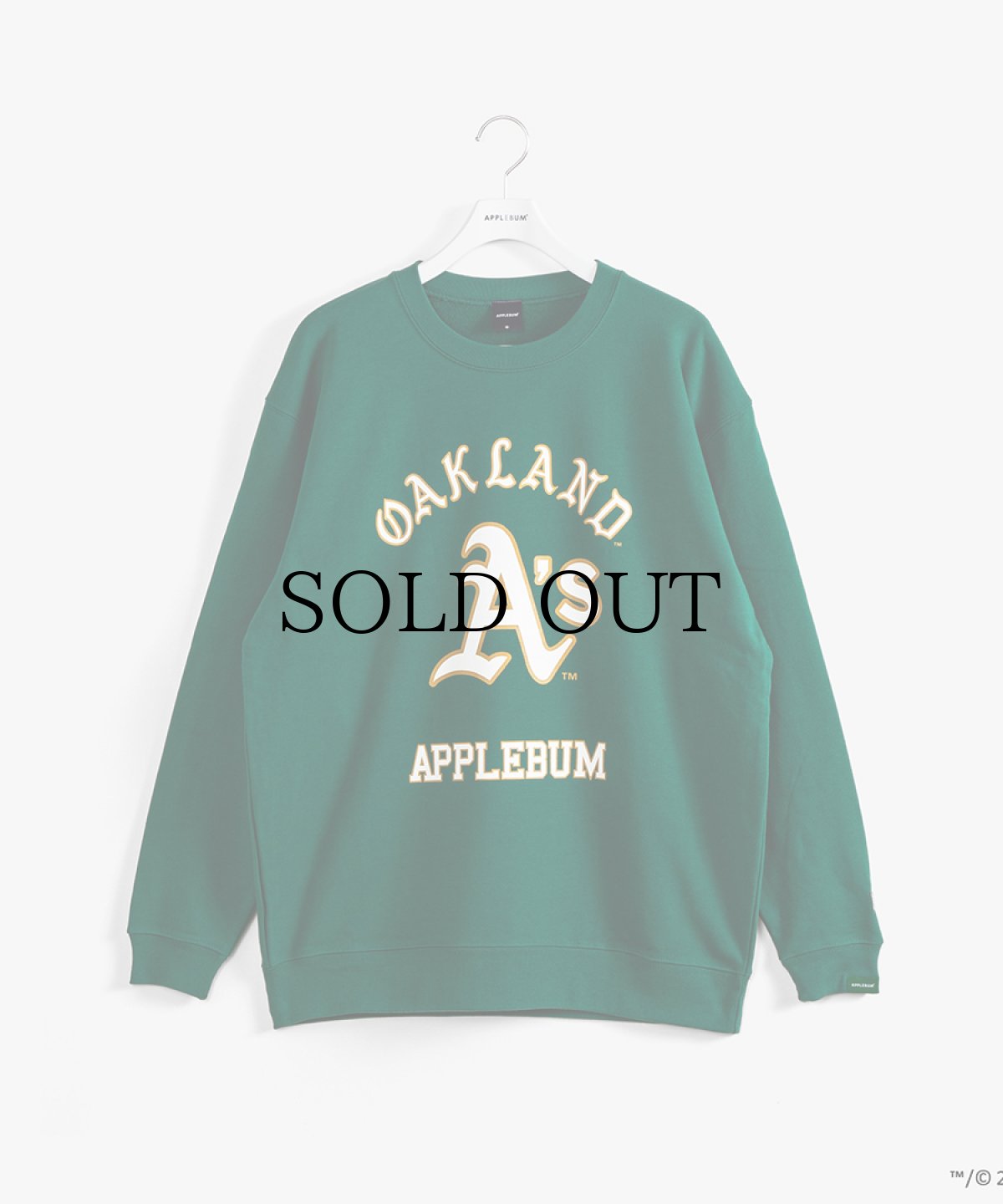 画像2: APPLEBUM(アップルバム) / "OAKLAND ATHLETICS" CREW SWEAT (2)