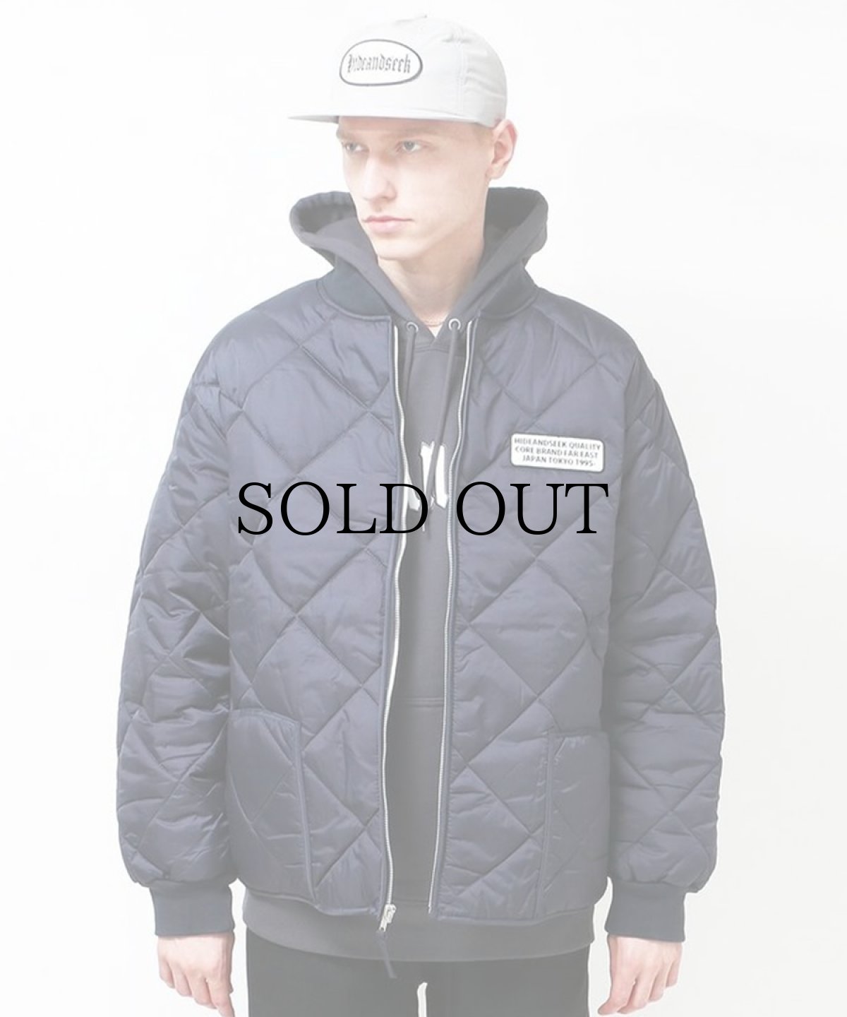 画像1: HIDEANDSEEK(ハイドアンドシーク) / Nylon Quilted Flight Jacket(23aw) (1)