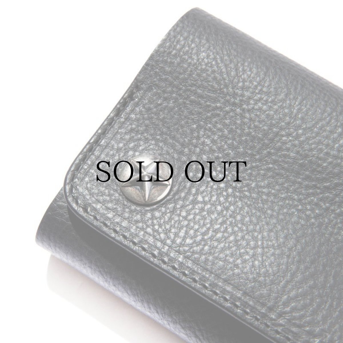 画像3: CALEE(キャリー) / SILVER STAR CONCHO FLAP LEATHER HALF WALLET (3)