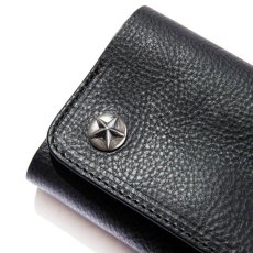 画像3: CALEE(キャリー) / SILVER STAR CONCHO FLAP LEATHER HALF WALLET (3)