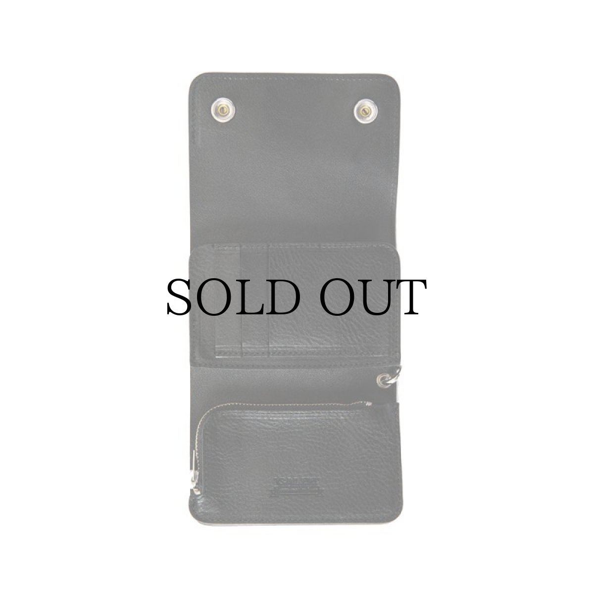 画像4: CALEE(キャリー) / SILVER STAR CONCHO FLAP LEATHER HALF WALLET (4)