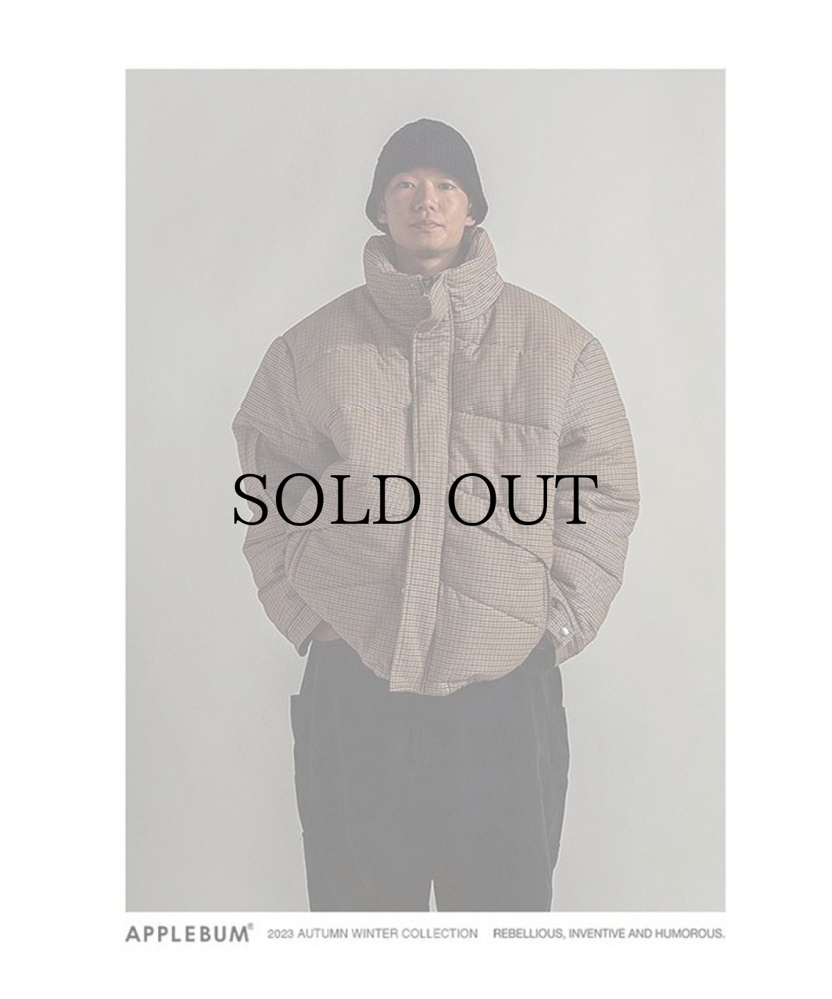 画像2: APPLEBUM(アップルバム) / "LIVIN' FAT" CHECK INNERCOTTON JACKET (2)