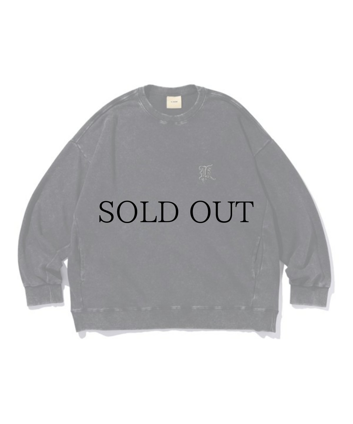 画像2: EL REIGN / 【RESTOCK】"REVENGE" GORE LOGO GARMENT CREW NECK  (2)