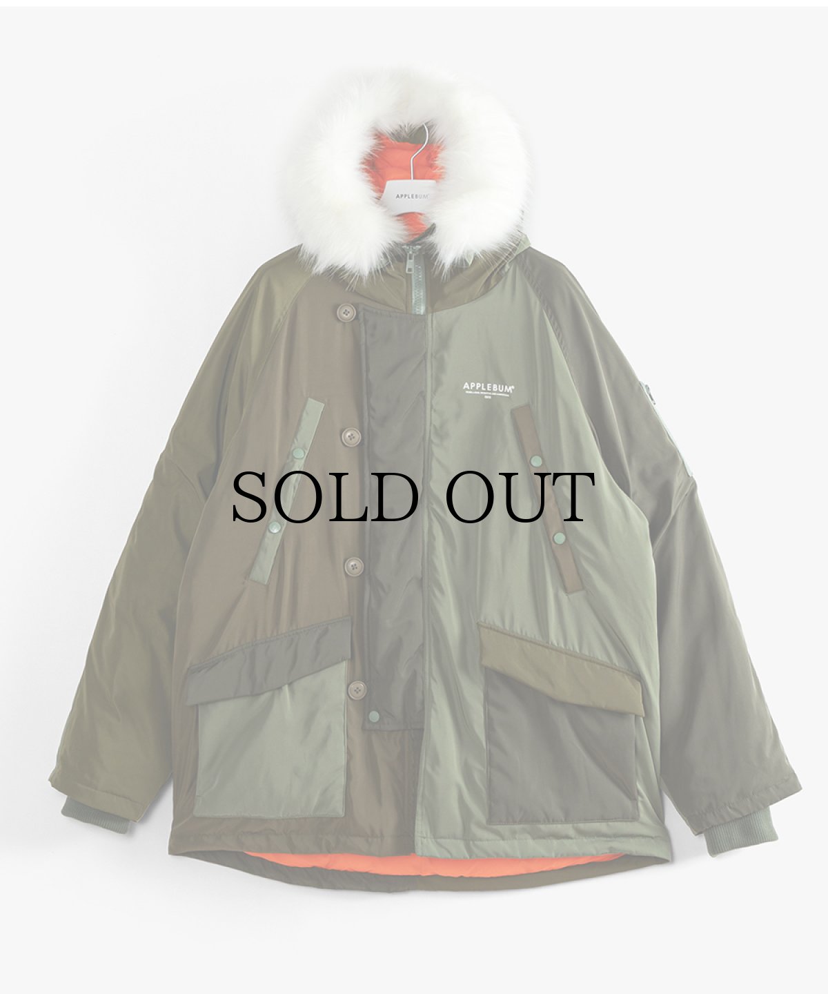 画像2: APPLEBUM(アップルバム) / "MONOCHROMATIC" N-3B JACKET (2)