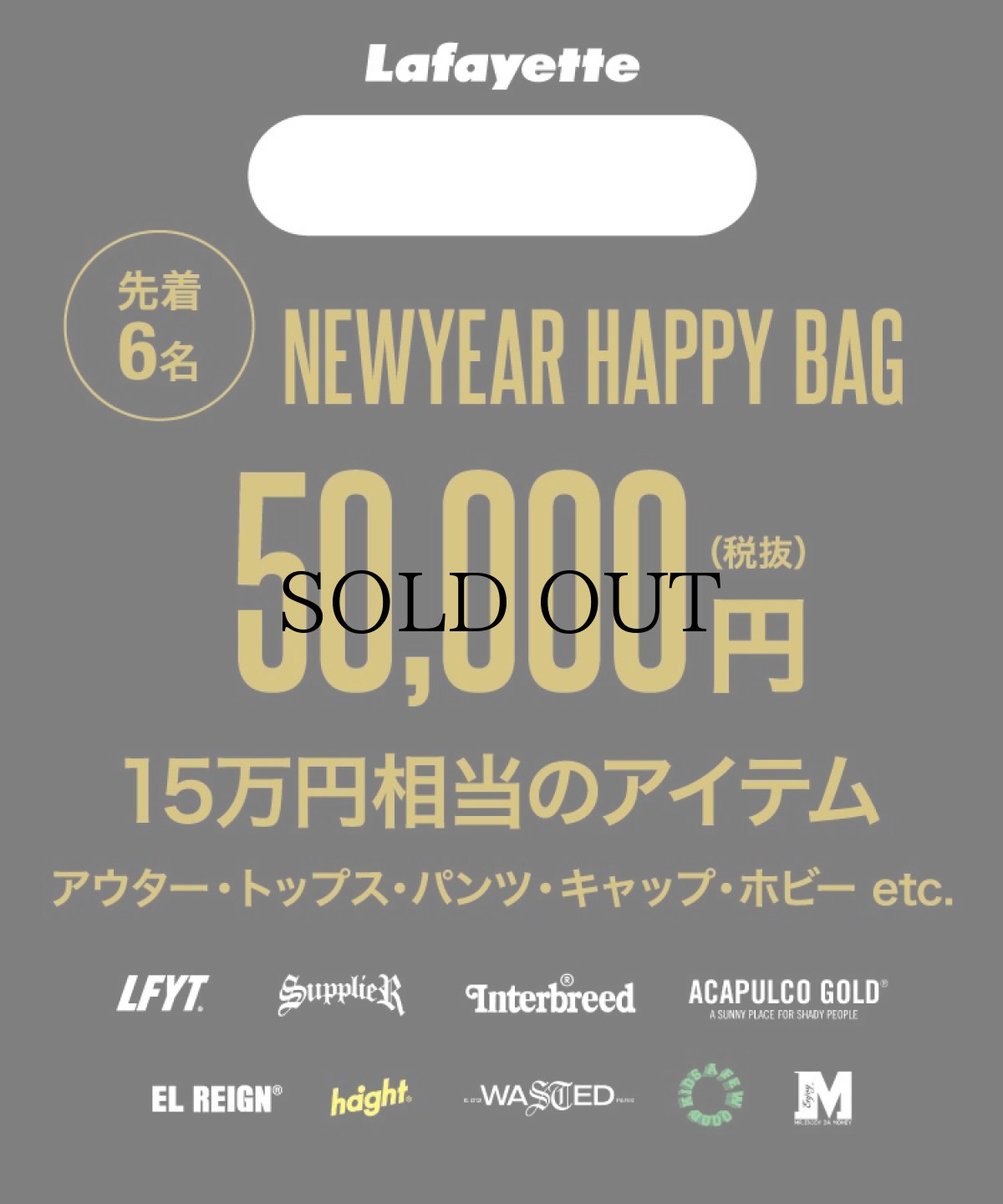 画像1: 先着6名限定!! / 2024 LAFAYETTE NAGOYA HAPPY NEW YEAR BAG 50000 (1)