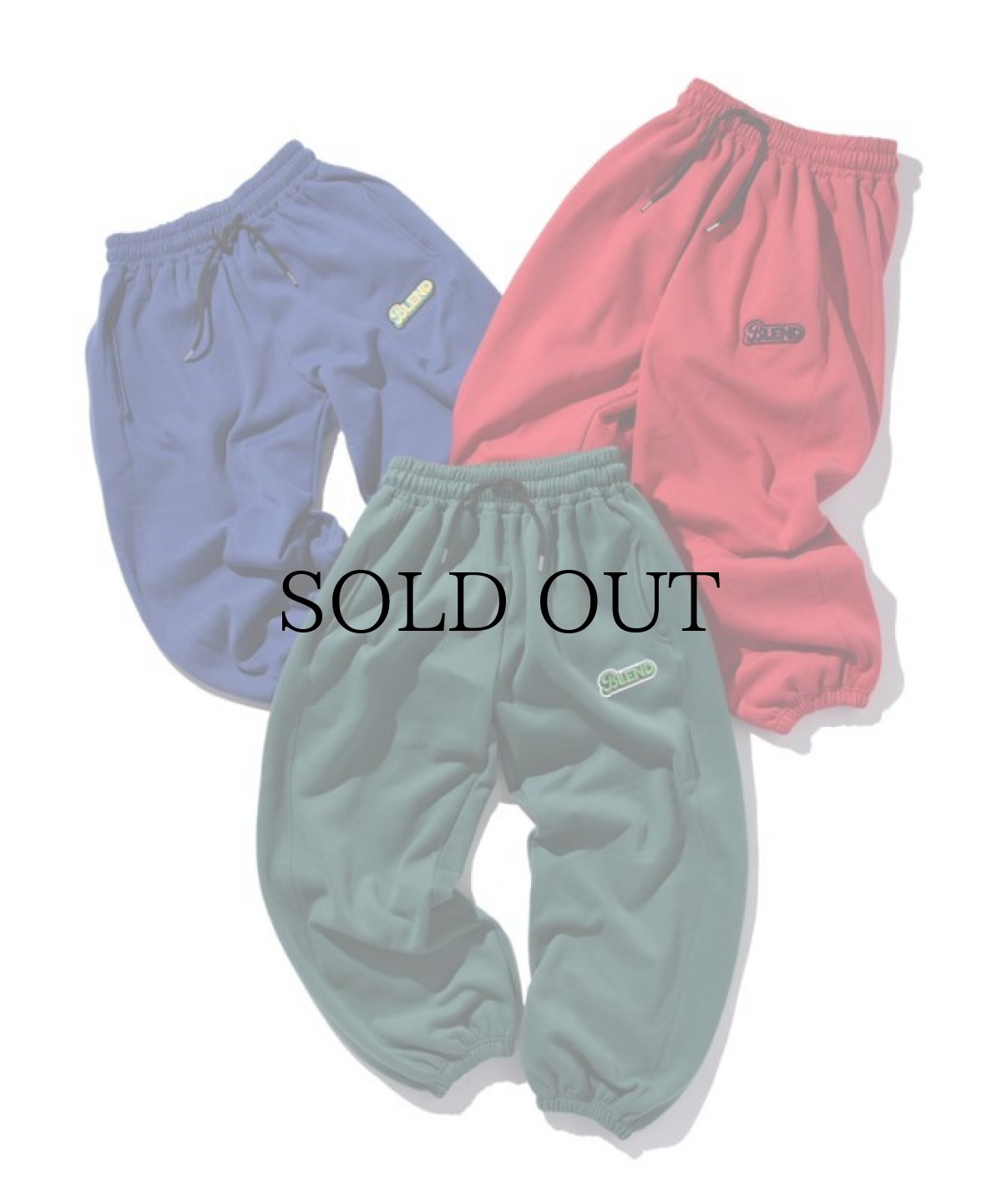 画像1: BLEND(ブレンド) / "BLEND" COLOR SWEAT PANTS (1)