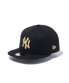 画像1: NEW ERA / 59FIFTY ニューヨーク・ヤンキース  ブラック × ゴールド (1)