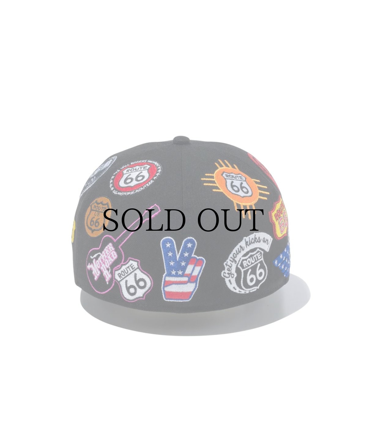 画像5: NEW ERA / 59FIFTY ROUTE 66 オールオーバーエンブロイダリー ブラック (5)