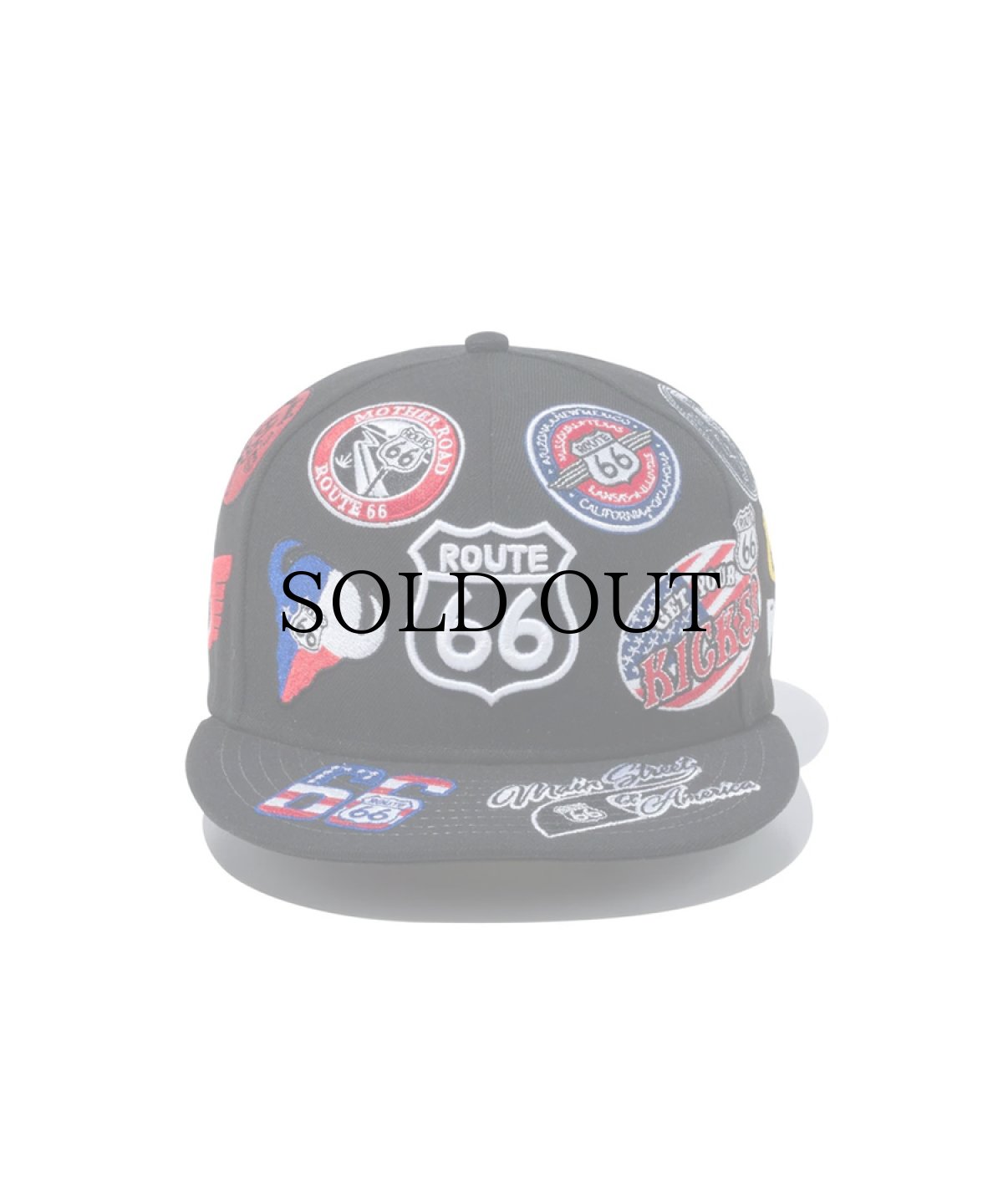 画像2: NEW ERA / 59FIFTY ROUTE 66 オールオーバーエンブロイダリー ブラック (2)