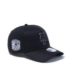 画像1: NEW ERA / 9FORTY A-Frame  Black and White ニューヨーク・メッツ ブラック (1)