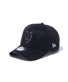 画像3: NEW ERA / 9FORTY A-Frame  Black and White ニューヨーク・メッツ ブラック (3)