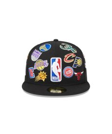 画像2: NEW ERA / 59FIFTY NBA All-Star Edition オールオーバーロゴ ブラック (2)