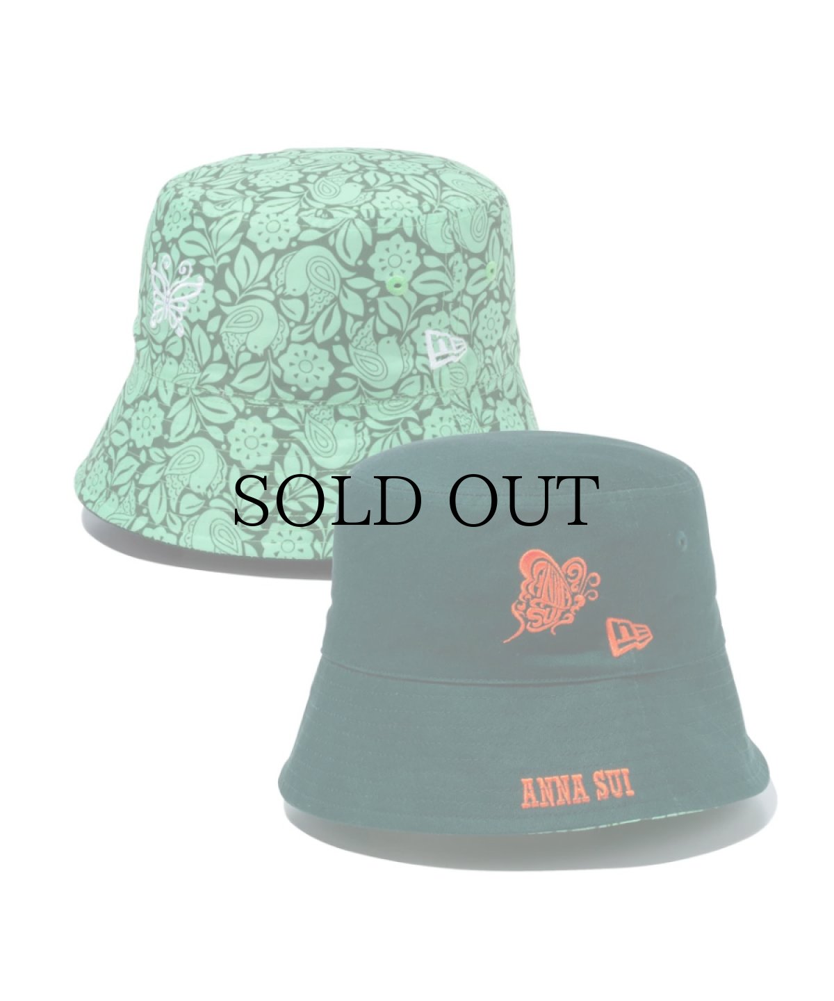 画像1: NEW ERA / バケット01 リバーシブル セーラーブリム Sailor Brim ANNA SUI (1)