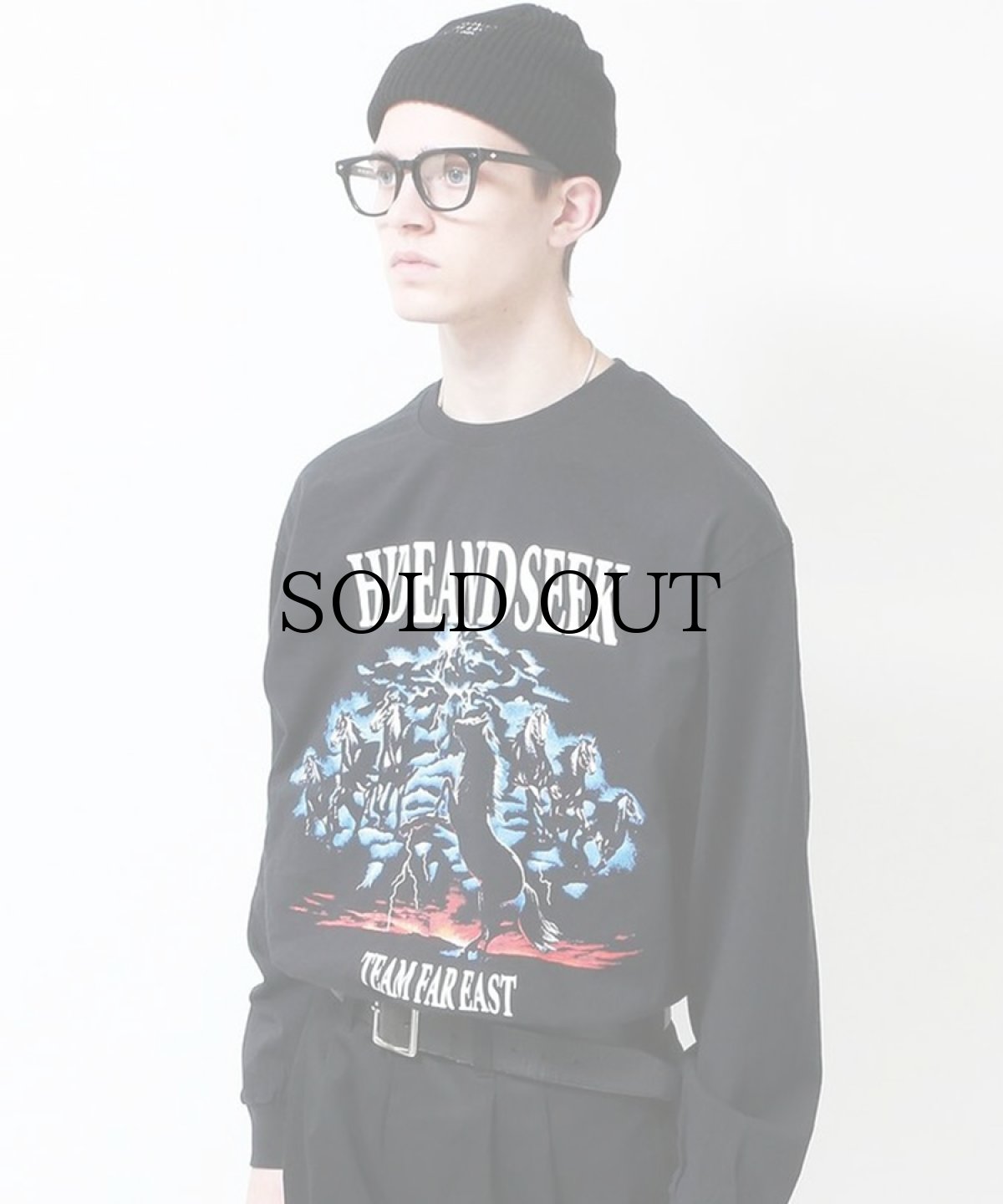 画像3: HIDEANDSEEK(ハイドアンドシーク) / Horse L/S Tee(Front) (3)