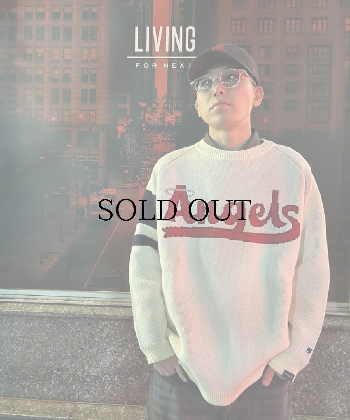 画像1: APPLEBUM(アップルバム) / "LOS ANGELES ANGELS" KNIT SWEATER (1)
