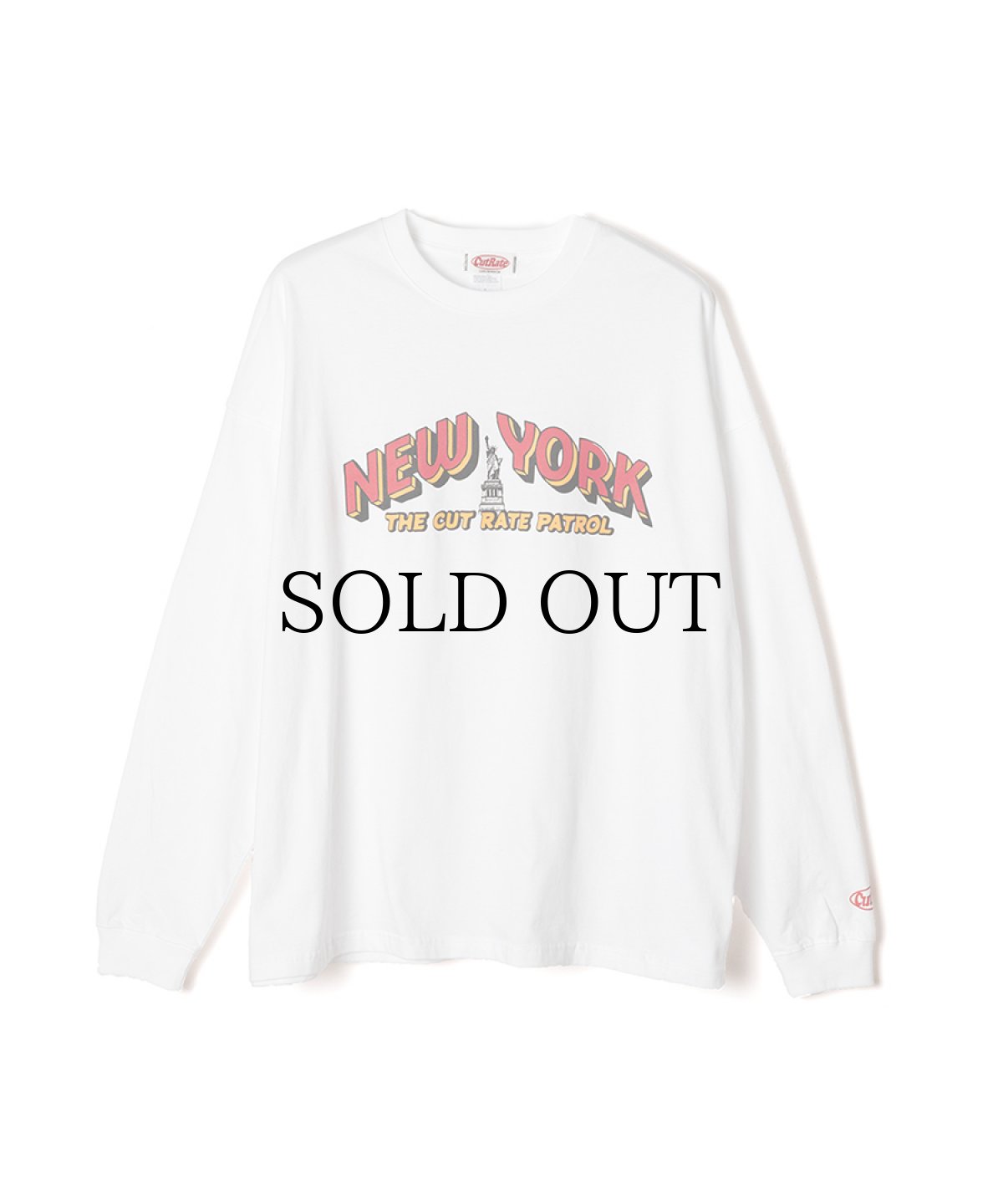 画像1: CUTRATE(カットレイト) / NY LOGO DROPSHOULDER L/S TEE (1)
