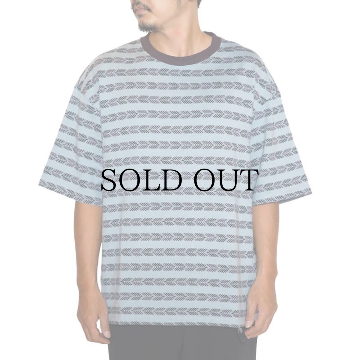 画像5: CALEE(キャリー) / BORDER JACQUARD DROP SHOULDER CS (5)