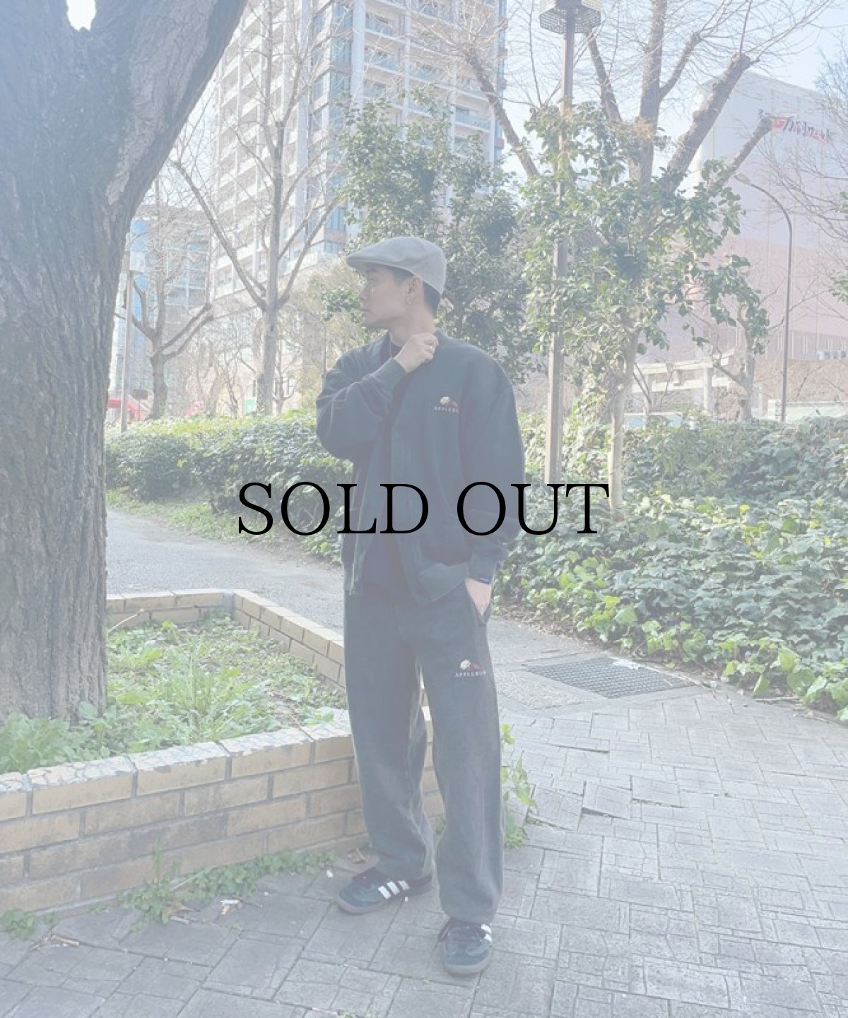 画像2: APPLEBUM(アップルバム) / POWDER BLEACH SWEAT CARDIGAN (2)