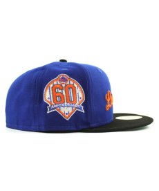 画像3: NEW ERA / 59FIFTY LOS METS NEW YORK METS 60TH ANV ROYAL/BLACK (3)