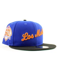 画像1: NEW ERA / 59FIFTY LOS METS NEW YORK METS 60TH ANV ROYAL/BLACK (1)