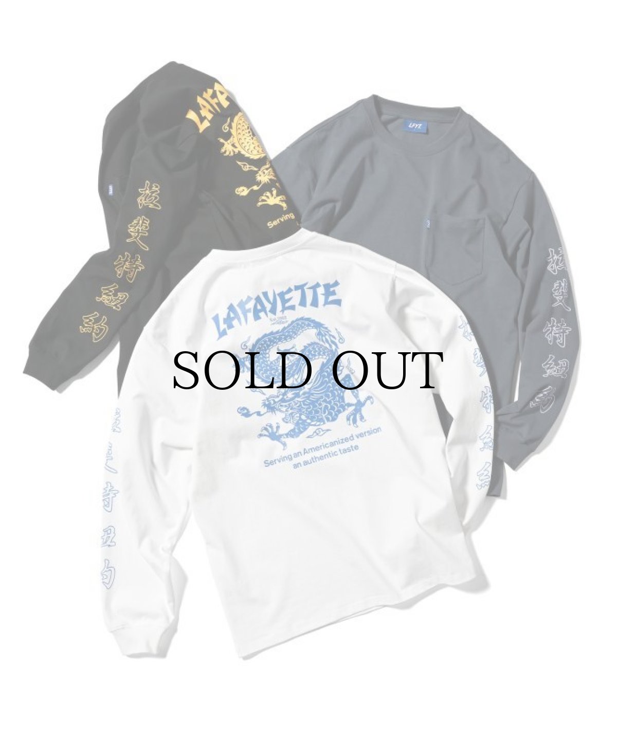 画像2: 【20%OFF】LFYT(ラファイエット) / WO DRAGON POCKET L/S TEE (2)