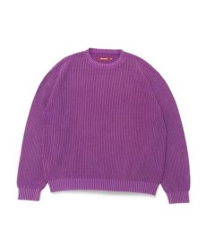 画像4: HIDEANDSEEK(ハイドアンドシーク) / Garment Dye Rib Knit Sweater (4)