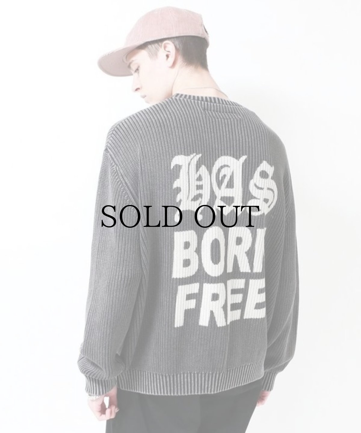 画像5: HIDEANDSEEK(ハイドアンドシーク) / Garment Dye Rib Knit Sweater (5)