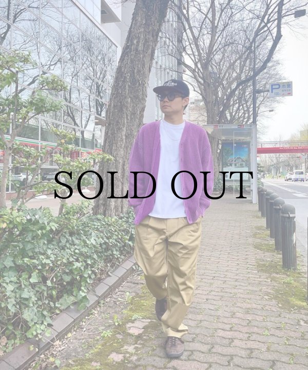 HIDEANDSEEK(ハイドアンドシーク) カーディガン Garment Dye Rib Knit