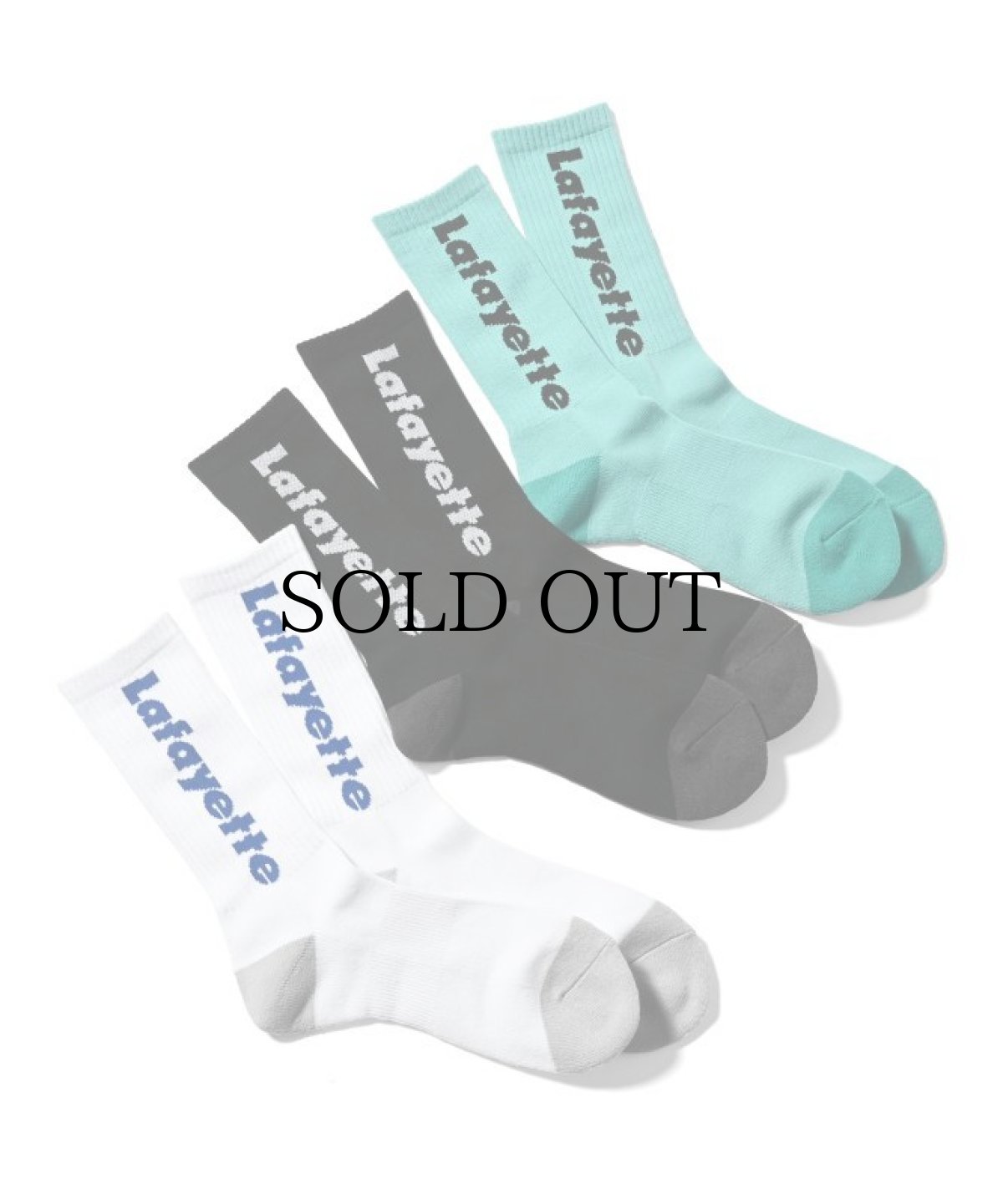 画像1: LFYT(ラファイエット) /  LAFAYETTE LOGO CREW SOCKS (1)