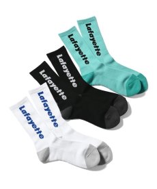 画像1: LFYT(ラファイエット) /  LAFAYETTE LOGO CREW SOCKS (1)