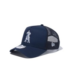 画像1: NEW ERA / 9FORTY A-Frame トラッカーMLB Typewriter タイプライター ロサンゼルス・エンゼルス ネイビー (1)