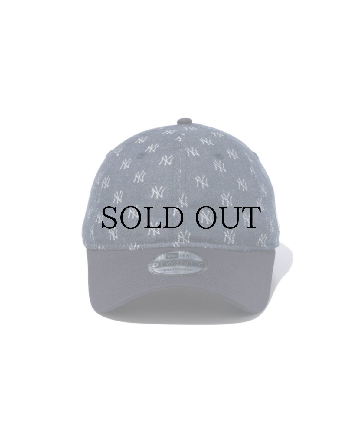 画像2: NEW ERA / 9TWENTY MLB Jacquard ニューヨーク・ヤンキース ネイビー × クローム ネイビーバイザー (2)