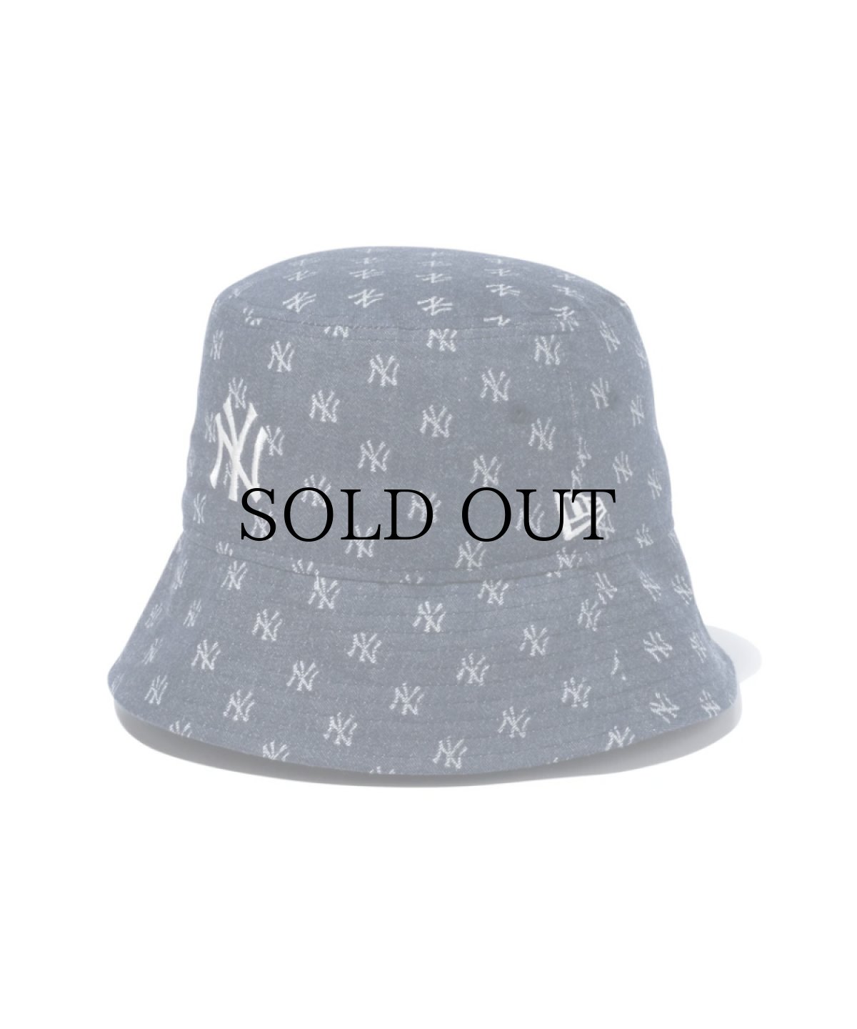 画像1: NEW ERA / バケット01 セーラーブリム Sailor Brim MLB Jacquard ニューヨーク・ヤンキース ネイビー × クローム (1)