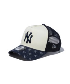 画像1: NEW ERA / 9FORTY A-Frame トラッカーMLB Jacquard ニューヨーク・ヤンキース ネイビー/クローム (1)