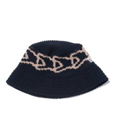 画像2: NEW ERA / Knit Bucket フラッグ ブラック (2)