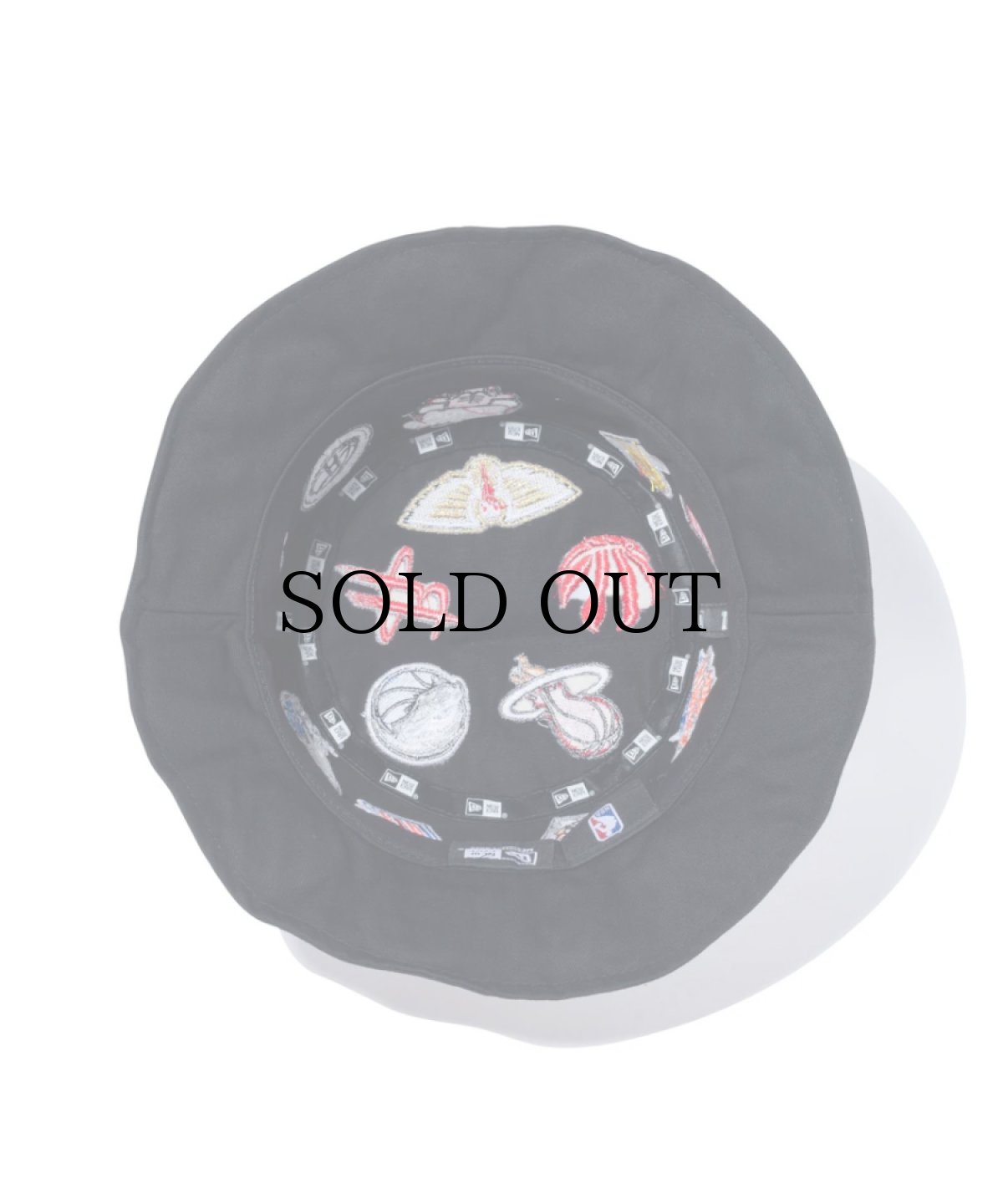 画像3: NEW ERA / バケット01 Team Logo Allover NBA ブラック (3)