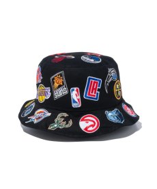 画像2: NEW ERA / バケット01 Team Logo Allover NBA ブラック (2)