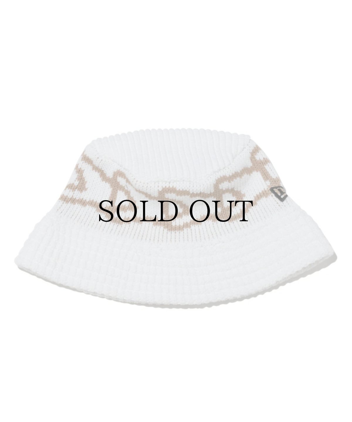 画像2: NEW ERA / Knit Bucket フラッグ アイボリー (2)