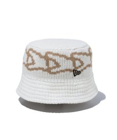 画像1: NEW ERA / Knit Bucket フラッグ アイボリー (1)