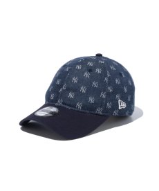 画像1: NEW ERA / 9TWENTY MLB Jacquard ニューヨーク・ヤンキース ネイビー × クローム ネイビーバイザー (1)