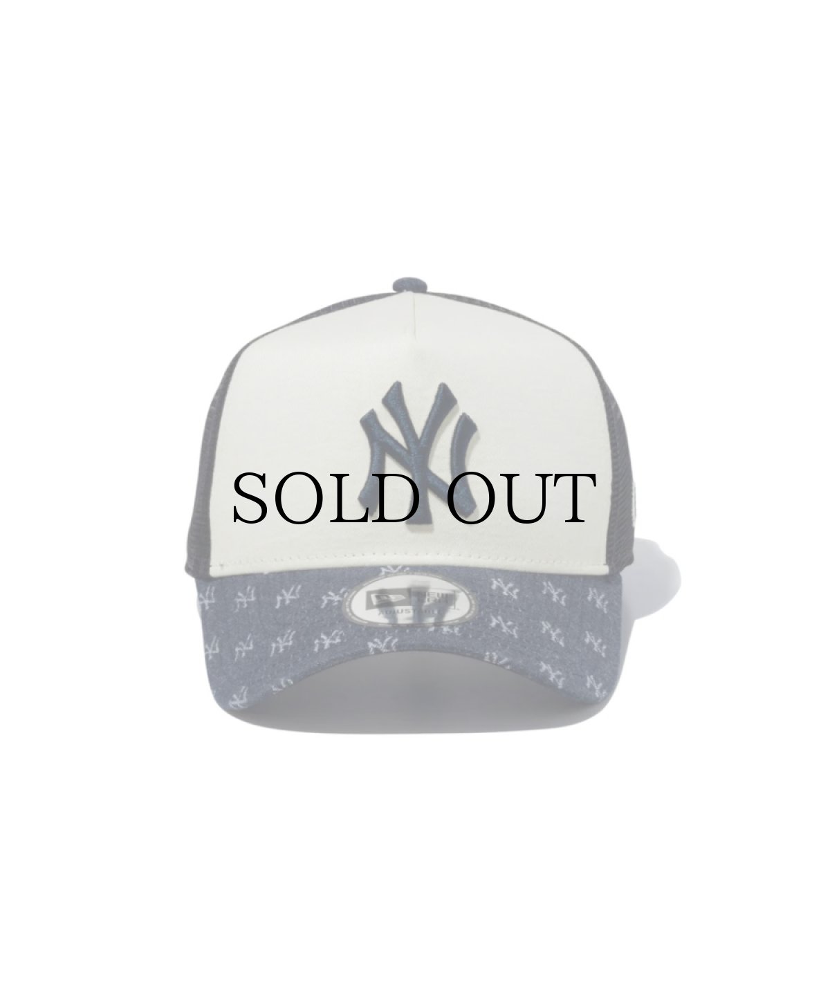 画像2: NEW ERA / 9FORTY A-Frame トラッカーMLB Jacquard ニューヨーク・ヤンキース ネイビー/クローム (2)