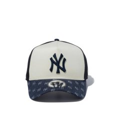 画像2: NEW ERA / 9FORTY A-Frame トラッカーMLB Jacquard ニューヨーク・ヤンキース ネイビー/クローム (2)