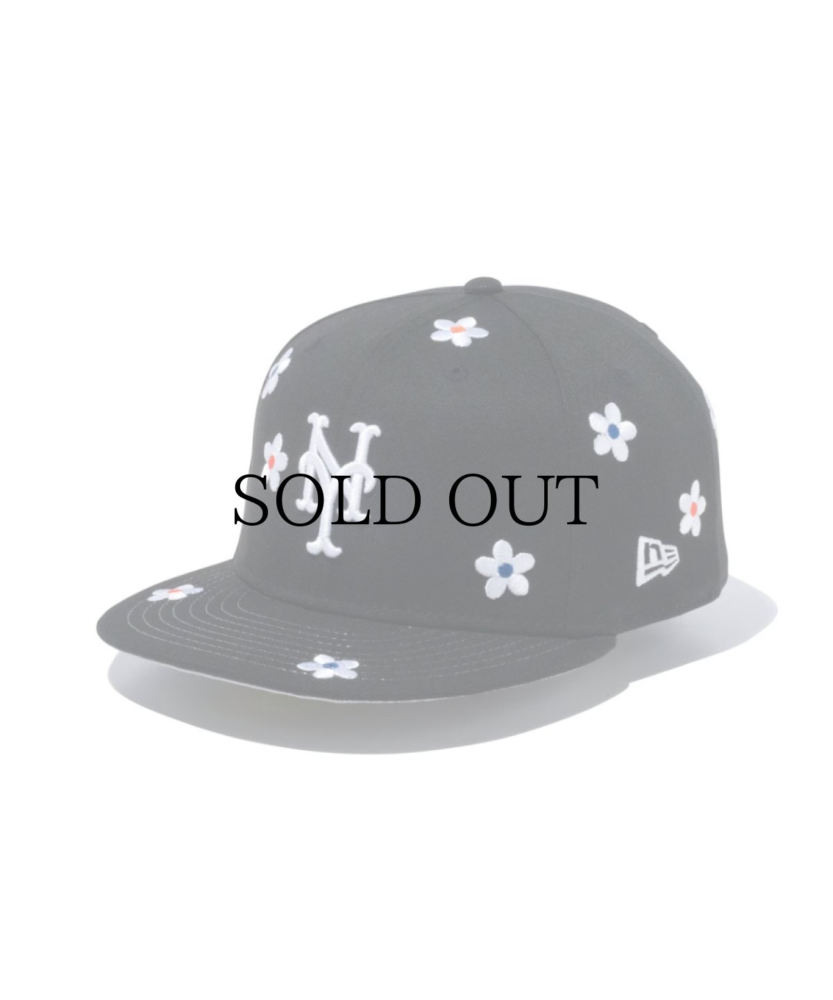 画像1: NEW ERA / 59FIFTY Flower Embroidery ニューヨーク・メッツ (1)